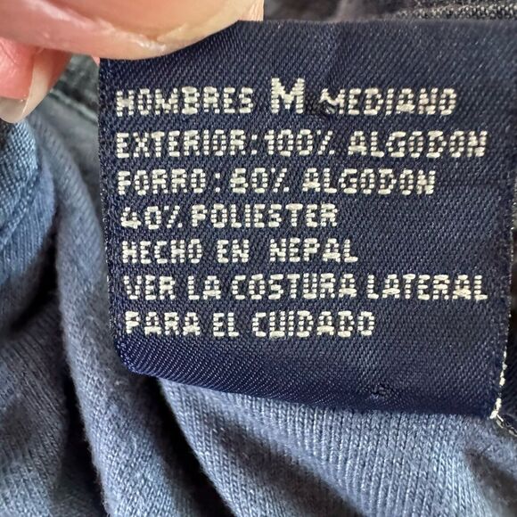 Faded Glory Mens Blue Lined Plaid Long Sleeve Cotton Flannel Shirt Size Medium - Picture 14 of 16